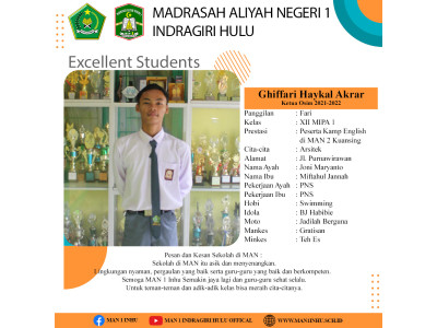 Siswa Berprestasi MAN 1 INHU